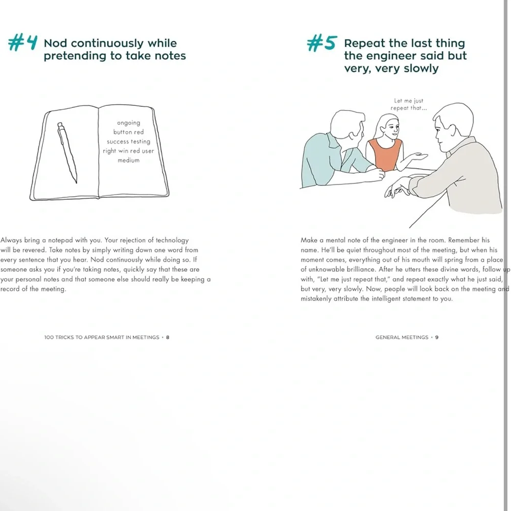 3/$15 100 Tricks to Appear Smart in Meetings: How to Get By Without Even Trying